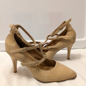 Tan Corso Como Strap Heels 6.5